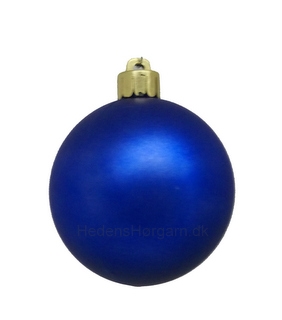 Julekugle 6 cm farve mat blå
